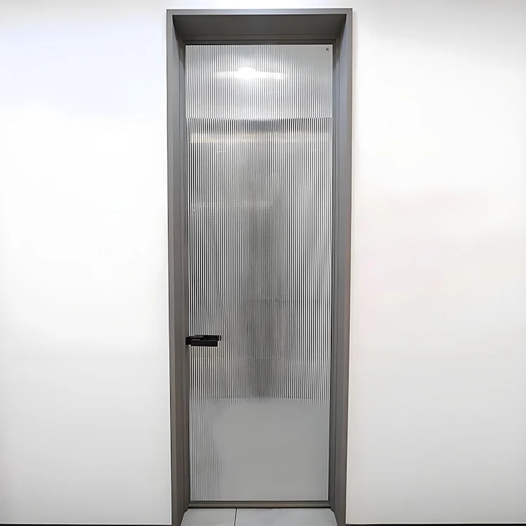 Slanke aluminium glazen deur met frame